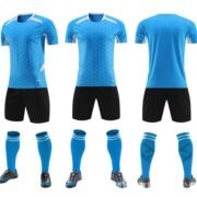 Solid Soccer Jerseys Anti-Bacterial Quick-Dry Summer Sets for Adult Team Training with Custom Team Name - Image 3