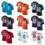 Factory Wholesale Men's American Football Jerseys Custom Stitched Patch Embroidery Short Sleeve Shirts and Shorts - Image 4