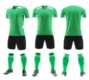 Solid Soccer Jerseys Anti-Bacterial Quick-Dry Summer Sets for Adult Team Training with Custom Team Name - Image 4