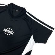 Custom Design Quality Black Club Football Jersey Soccer Uniform 100% Polyester Breathable Quick Dry Short Sleeve V-neck - Image 4