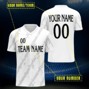 Custom Club Football Training Jersey Breathable Quick Dry Polyester 3D Sublimation Embroidery Team Name Number Match Short Tops