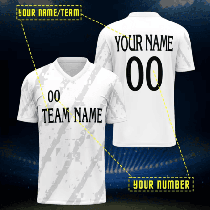 Custom Club Football Training Jersey Breathable Quick Dry Polyester 3D Sublimation Embroidery Team Name Number Match Short Tops
