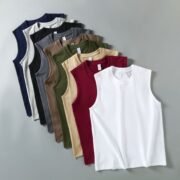 Cool-feeling Sports Men's Sleeveless T-shirt Fashion tank Top Men Gym Quick Dry Sport Vest