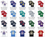 Factory Wholesale Men's American Football Jerseys Custom Stitched Patch Embroidery Short Sleeve Shirts and Shorts - Image 6