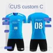Solid Soccer Jerseys Anti-Bacterial Quick-Dry Summer Sets for Adult Team Training with Custom Team Name - Image 2