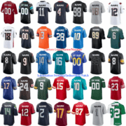 Factory Wholesale Men's American Football Jerseys Custom Stitched Patch Embroidery Short Sleeve Shirts and Shorts