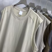 Wholesale High Quality Eco-Friendly Anti-Wrinkle Men's Vests Sporty Gym Activewear Breathable Knitted Vests Workout Tank Tops - Image 5