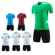 Solid Soccer Jerseys Anti-Bacterial Quick-Dry Summer Sets for Adult Team Training with Custom Team Name